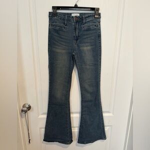 Kendall & Kylie Dark Blue Flare Jeans